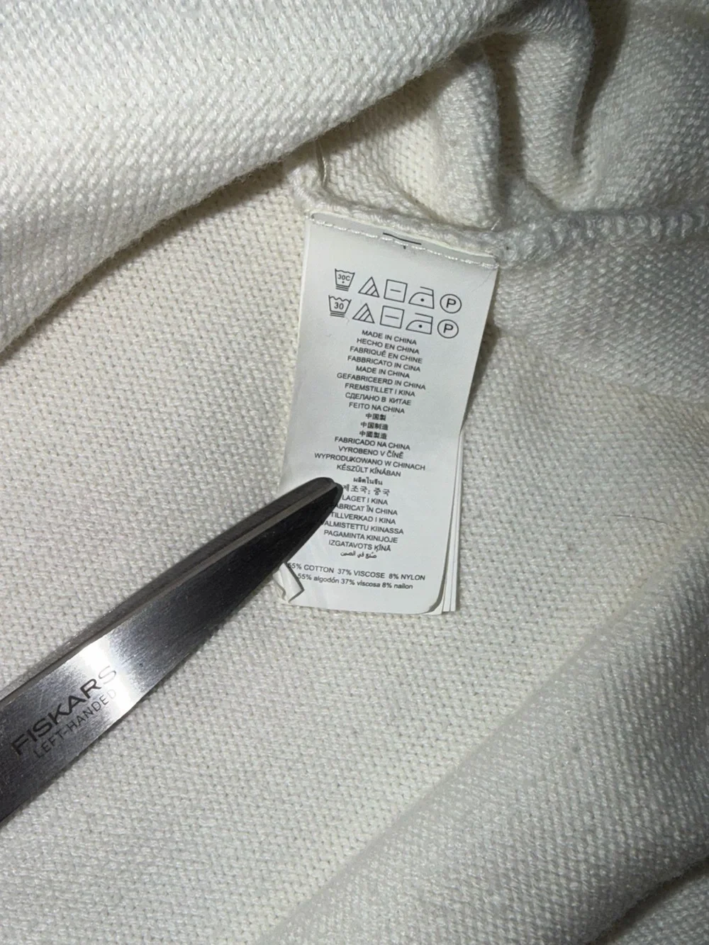 Michael Kors | Women’s Cream Long Sleeve Knit Top - Classic Crewneck - Medium